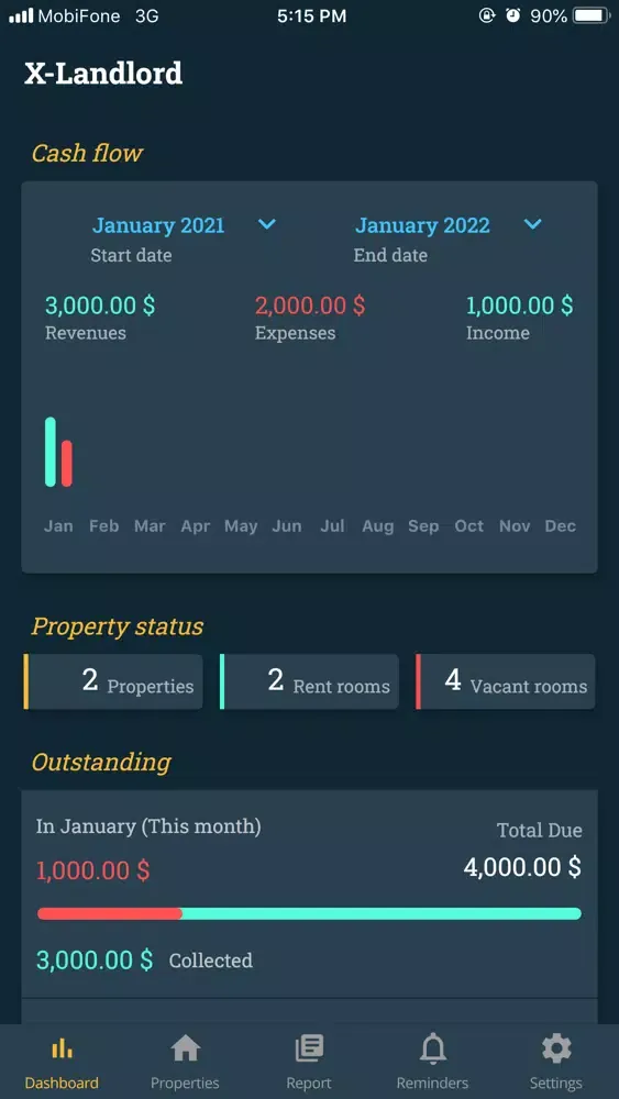 X Landlord: Tenant Management Screenshots