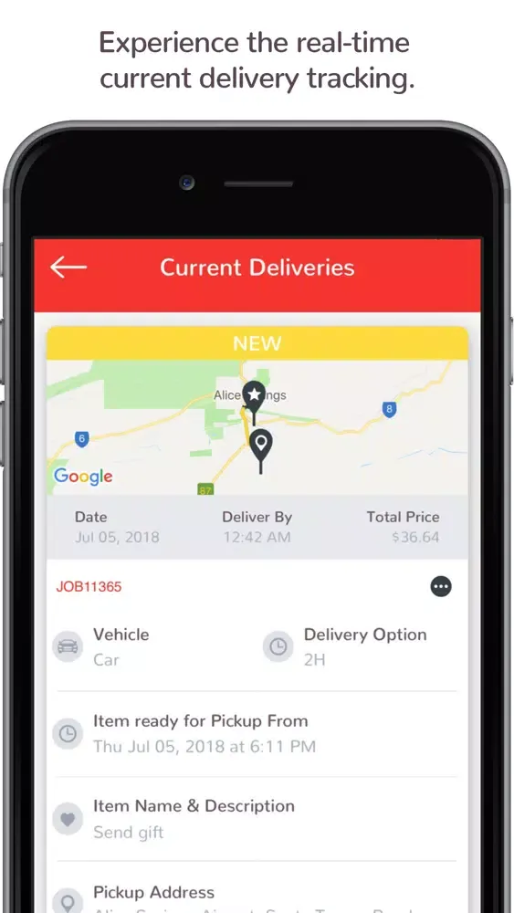 Скриншоты DeliverNow Customer - Courier