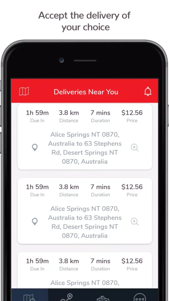 Ảnh chụp màn hình của DeliverNow Runner - Courier