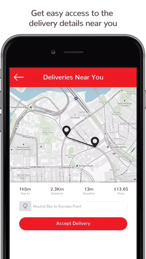 Ảnh chụp màn hình của DeliverNow Runner - Courier