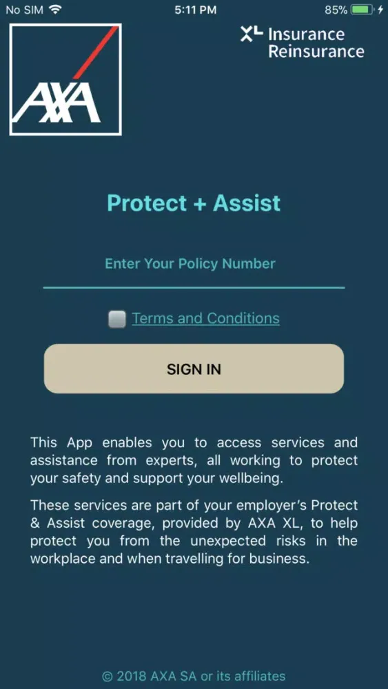 Capturas de pantalla de AXA XL Protect & Assist