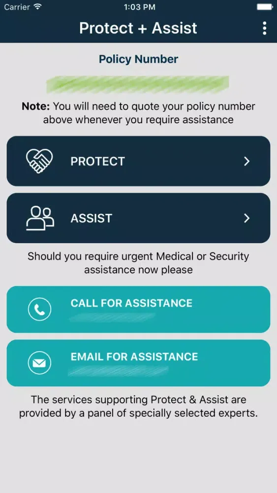 Capturas de pantalla de AXA XL Protect & Assist