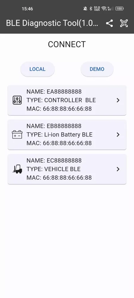 BLE Diagnostic Tool স্ক্রিনশট