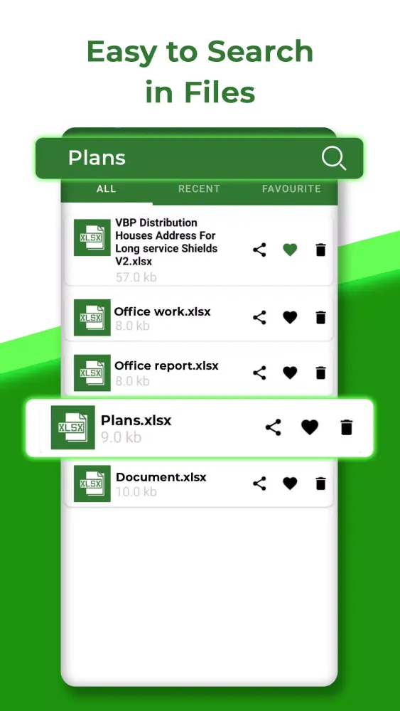 Capturas de pantalla de XLS File Viewer: XLSX Reader