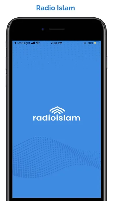 ภาพหน้าจอของ Radio Islam
