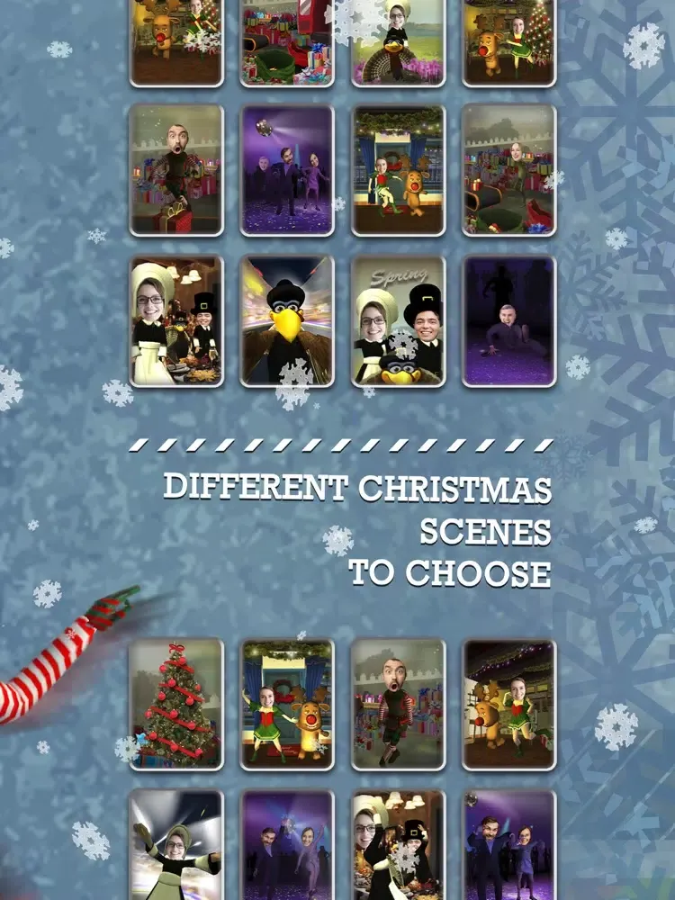 Tangkapan skrin Face Xmas Factory – Elf Dance iPad 