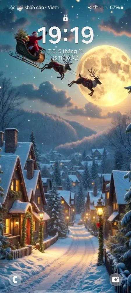 Captures d'écran de Santa Xmas 3D Live Wallpaper
