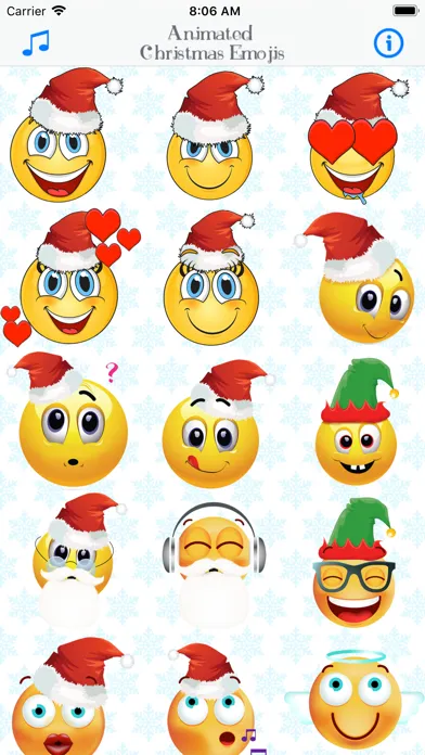 تصاویر Animated Christmas Emojis
