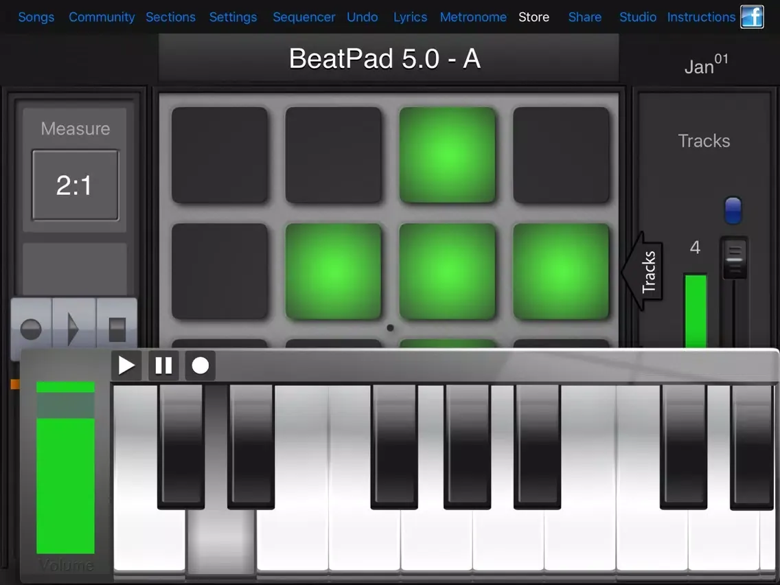 Screenshot di BeatPad iPad 
