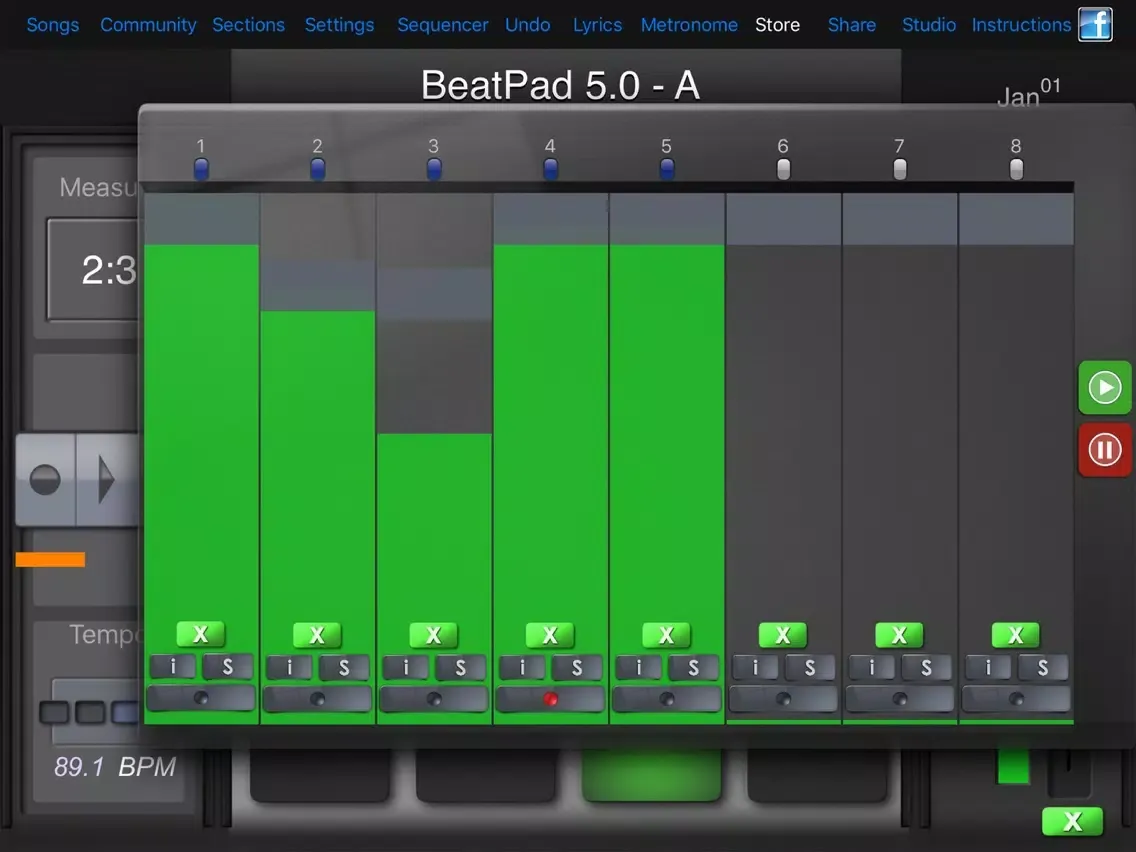 Screenshot di BeatPad iPad 