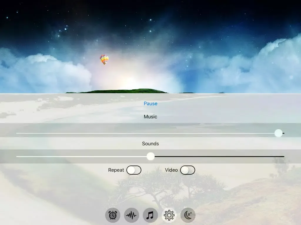 Tangkapan layar Music Healing 3 iPad 