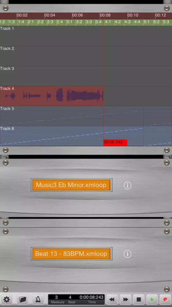 Zrzuty ekranu Rap-Studio