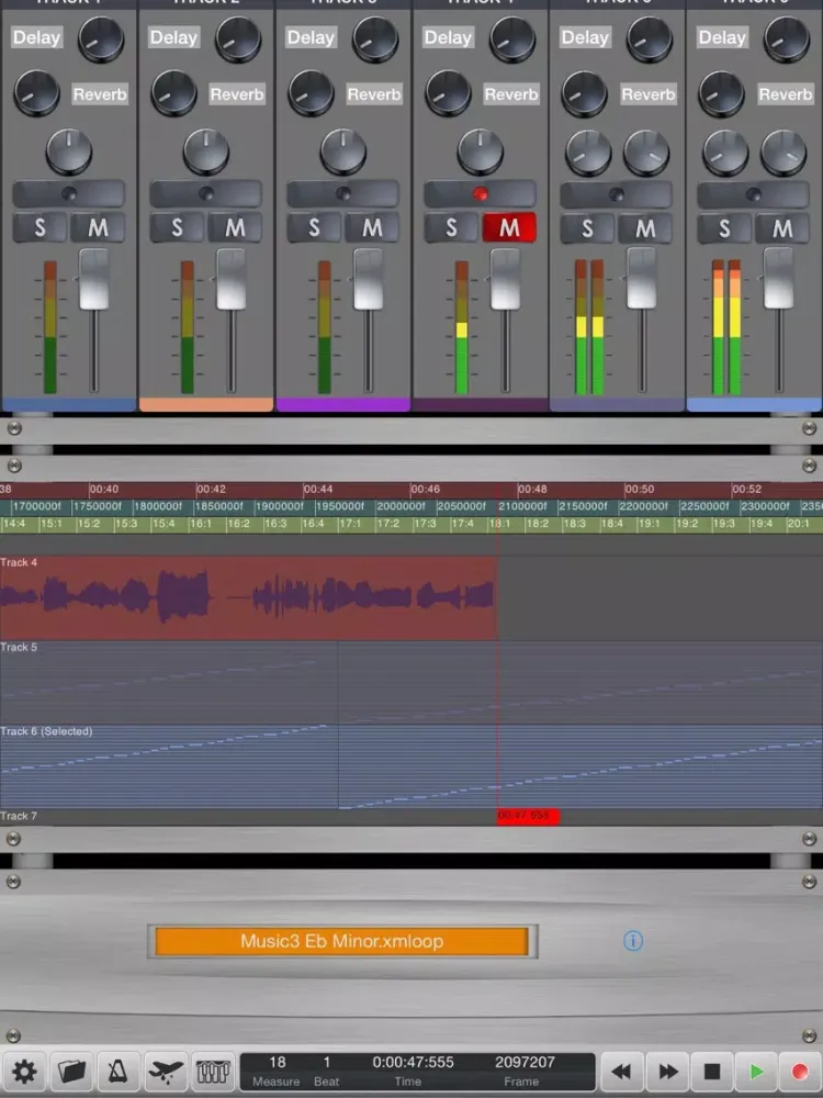 Tangkapan layar Rap Studio Lite iPad 