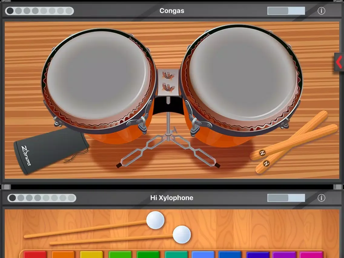 Ảnh chụp màn hình của Z-Drums 2 iPad 
