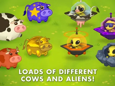 Capturas de tela do Cows vs Aliens iPad 