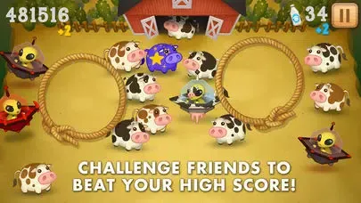 Capturas de tela do Cows vs Aliens