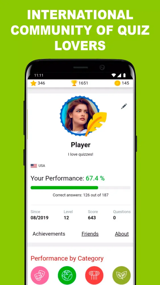 QuizzClub. Quiz & Trivia game Screenshots