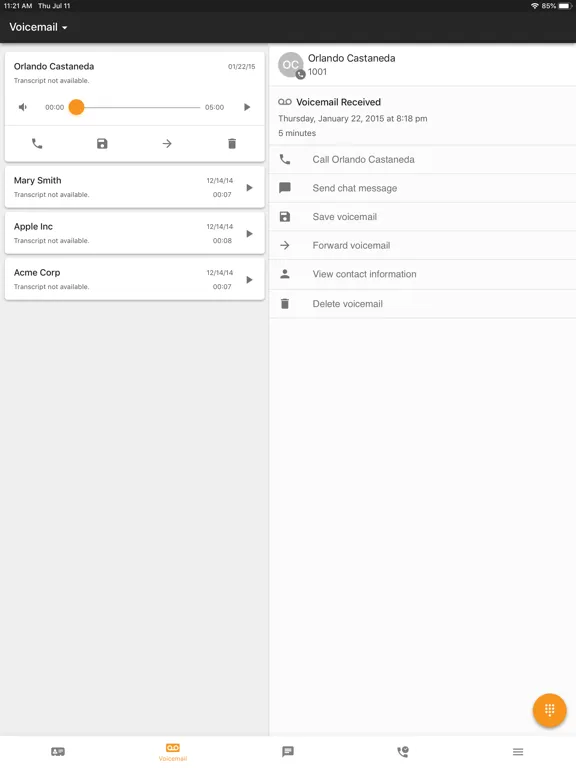 ภาพหน้าจอของ Xobee Voice iPad 