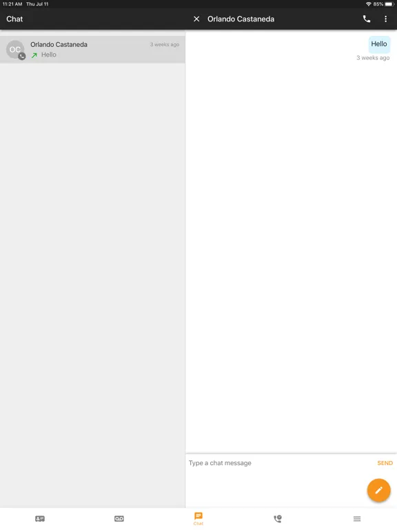 ภาพหน้าจอของ Xobee Voice iPad 