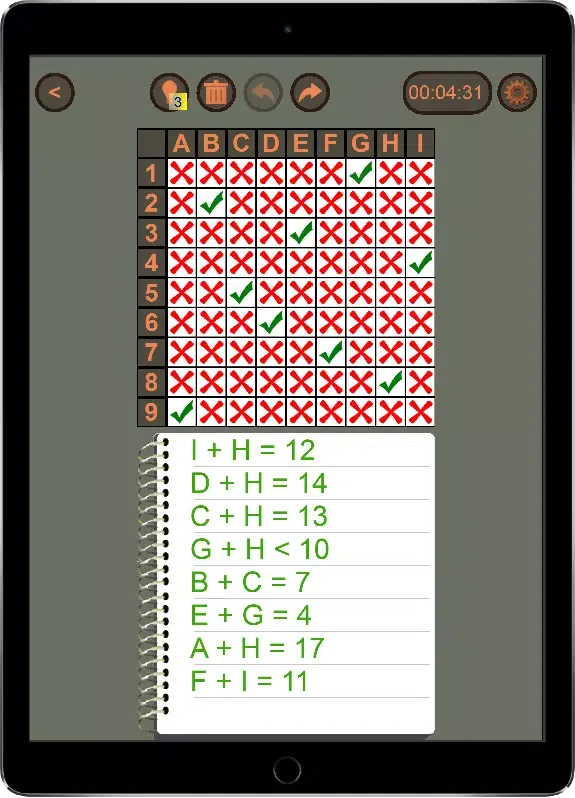 Capturas de pantalla de Logic Equations
