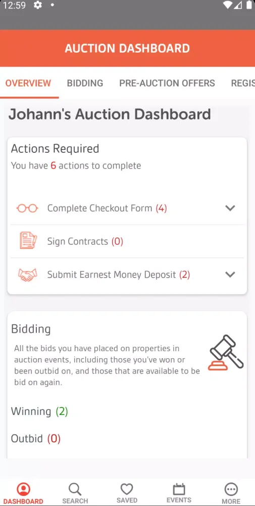Xome Auctions سکرین شاٹس
