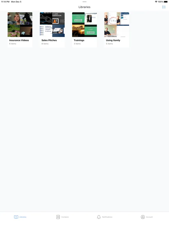 Tangkapan layar Xomly Collateral iPad 