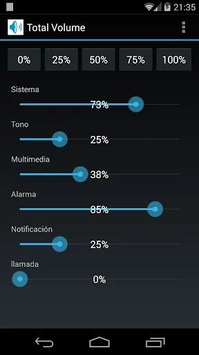 Capturas de tela do Total Volume FX Pro