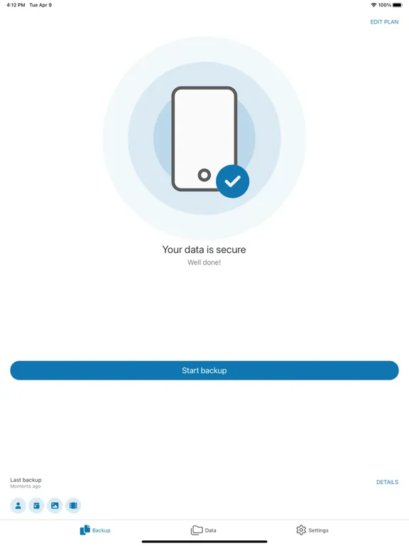Captures d'écran de Xopero ONE Backup iPad 