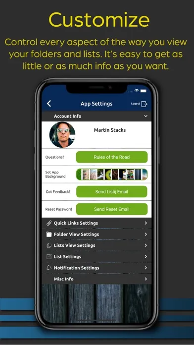 Capturas de pantalla de Listij: share lists & to-do