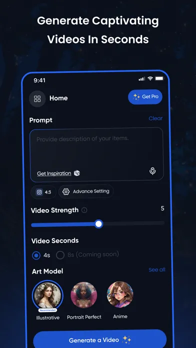 XoraAI Text To Video Generator Screenshots