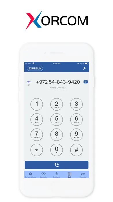 Xorcom CloudPhone Ekran Görüntüleri