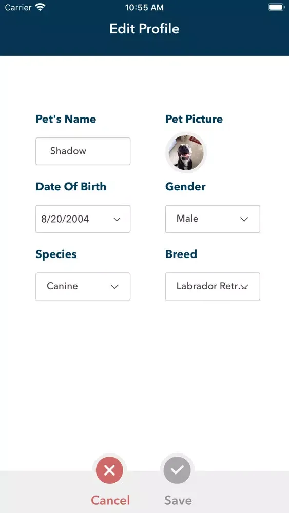 Capturas de pantalla de SymptoMedic Pets - Pet Health