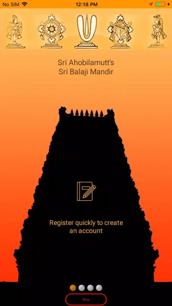 Capturas de tela do Sri Ahobila Mutt Balaji Mandir