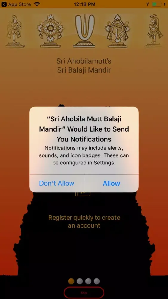 Capturas de tela do Sri Ahobila Mutt Balaji Mandir