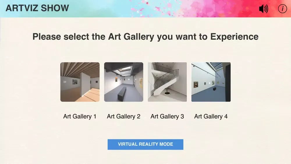 ArtViz Show Screenshots