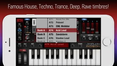 Capturas de tela do Poison-202 Vintage Synthesizer