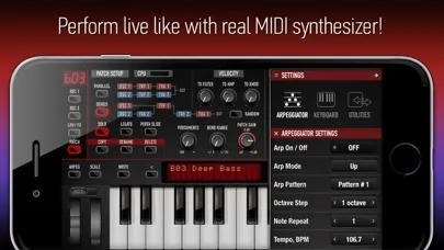 Capturas de tela do Poison-202 Vintage Synthesizer