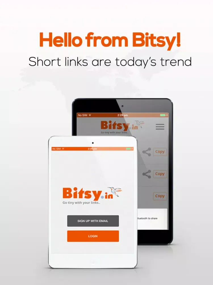 Tangkapan layar Bitsy.in iPad 
