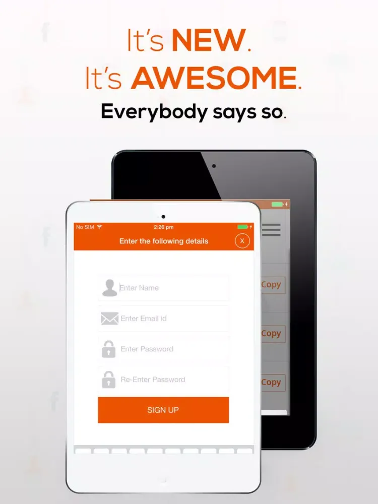 Tangkapan layar Bitsy.in iPad 