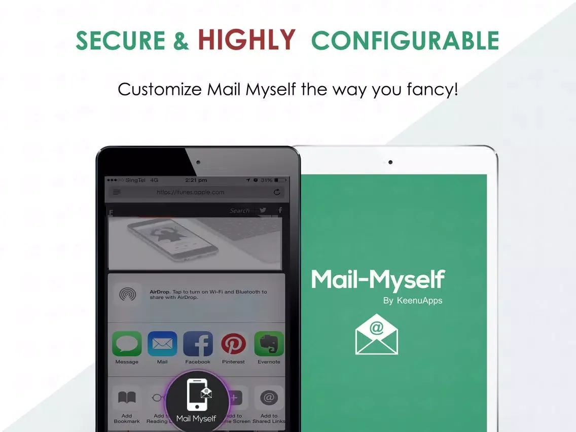 Zrzuty ekranu Mail-Myself iPad 
