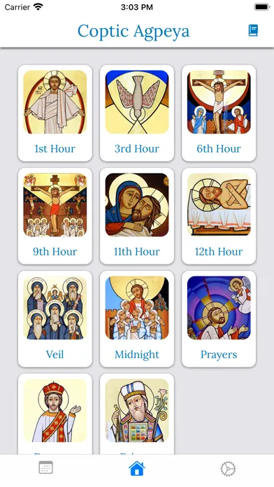 Zrzuty ekranu Coptic Agpeya