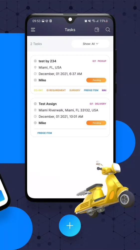 XpressRx Delivery Driver Screenshots