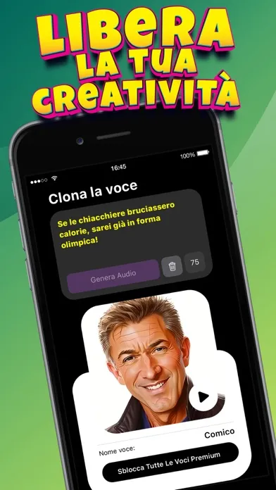 Capturas de tela do Clona la voce delle celebrità