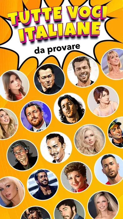 Capturas de tela do Clona la voce delle celebrità