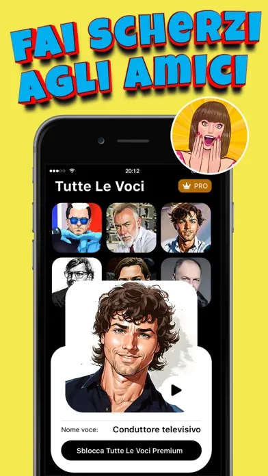 Capturas de tela do Clona la voce delle celebrità