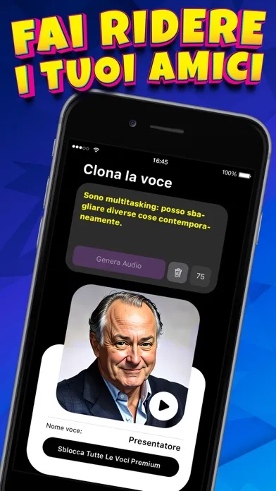 Capturas de tela do Clona la voce delle celebrità