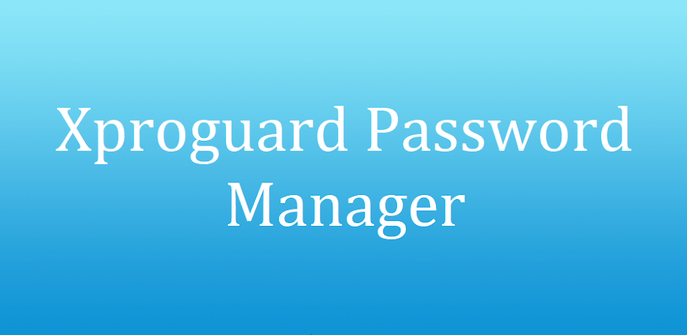 Xproguard Password Manager