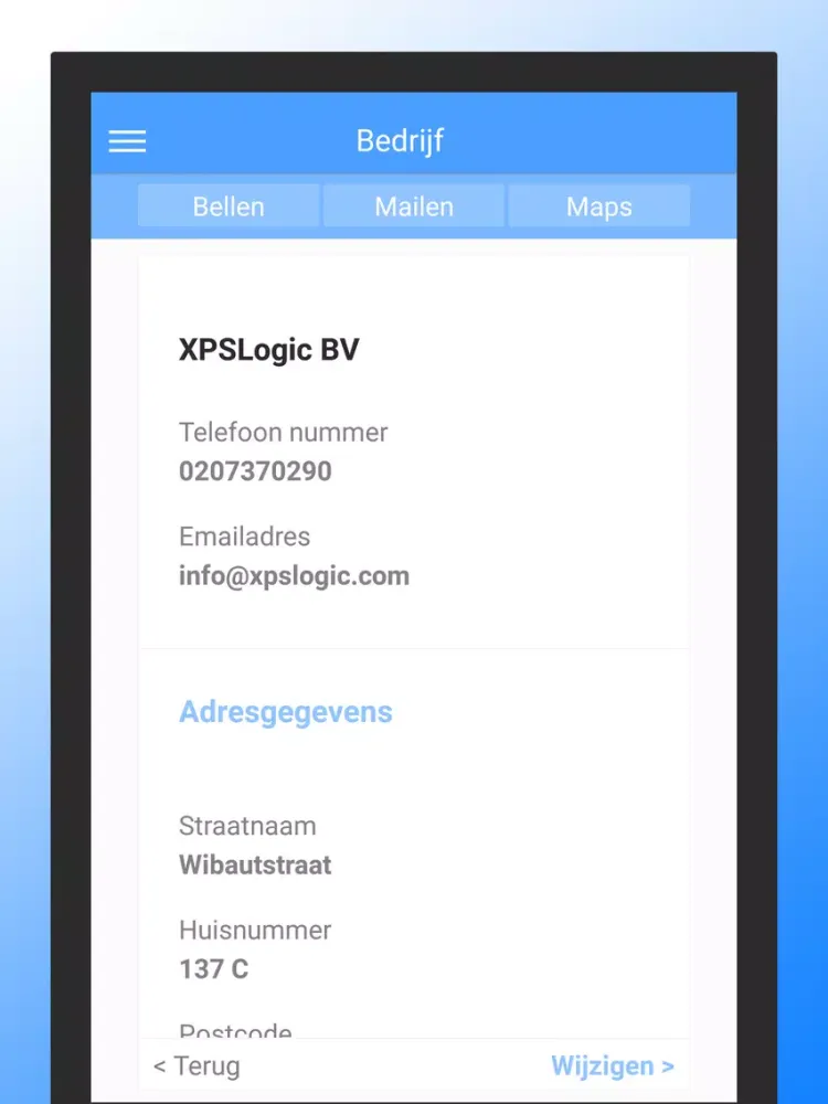 XPS iPad  스크린샷