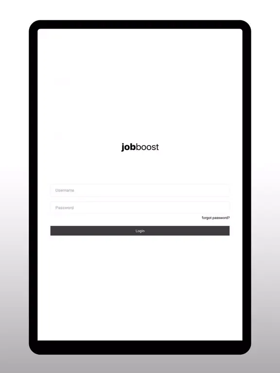 Tangkapan skrin JobBoost iPad 