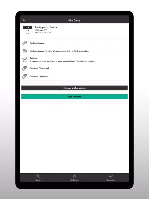 Tangkapan skrin JobBoost iPad 